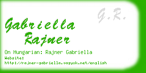gabriella rajner business card